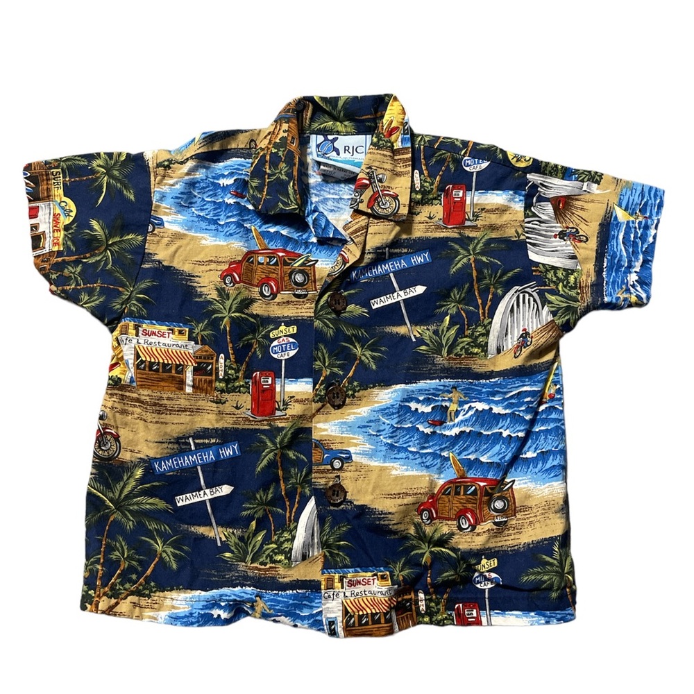RJC Made in Hawaii, Hawaiian Surf Shirt Sz 18 Months